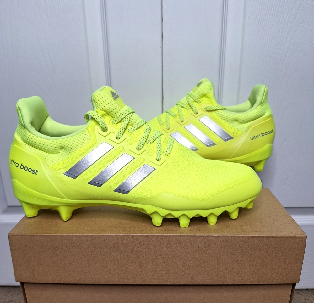 Adidas Ultraboost Highlighter Yellow Football Cleats size 13.5 JP7413